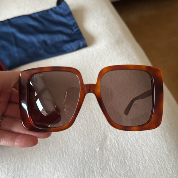 🎄NWOT Gucci 80s Monocular Oversized Square Sunglasses - Picture 7 of 14